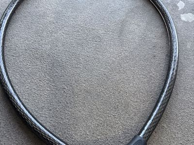 Black Combination Bike Cable Lock 60 inches