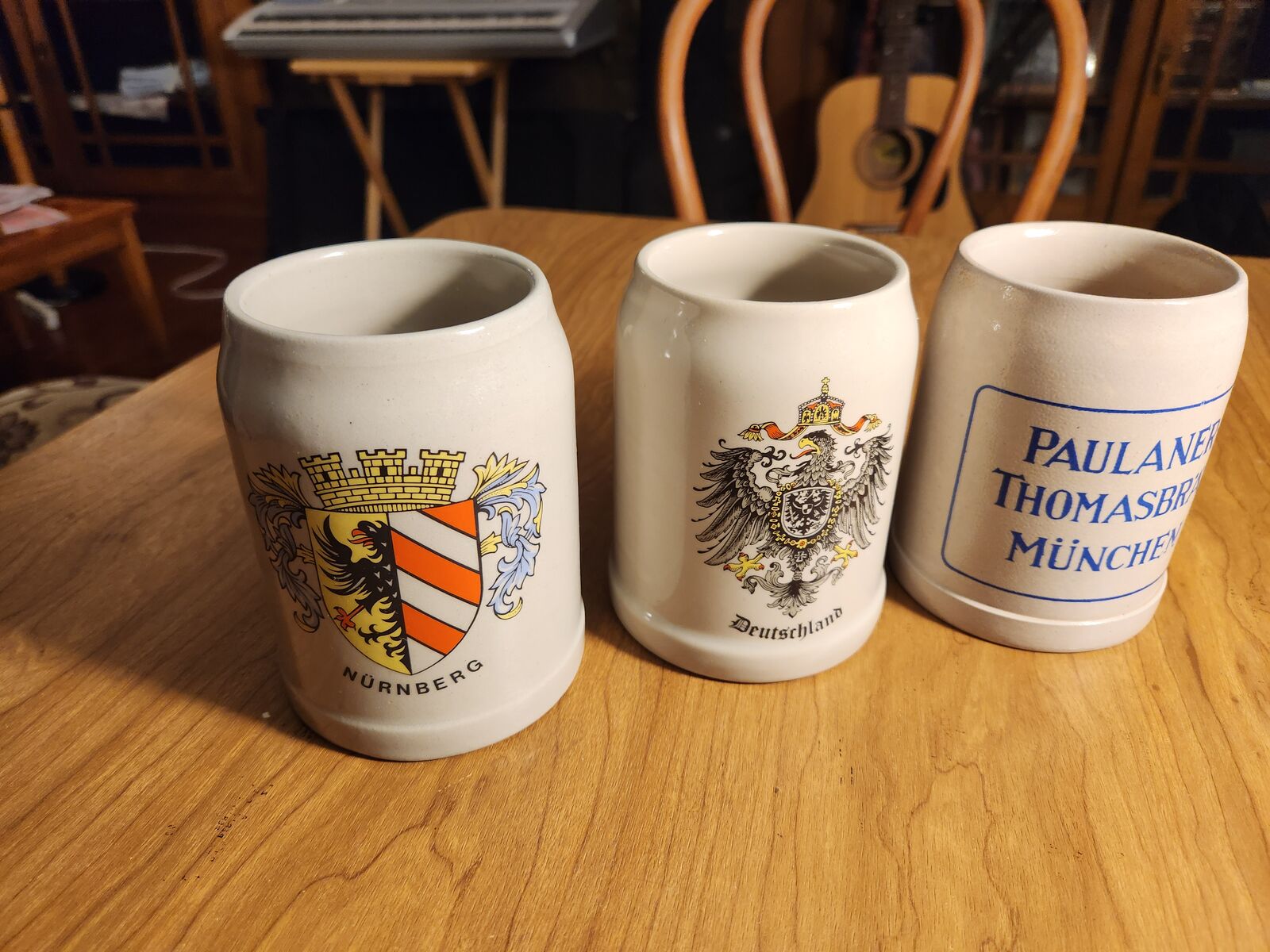 Three authentic German mugs. Perfect shape. Excellent mugs.