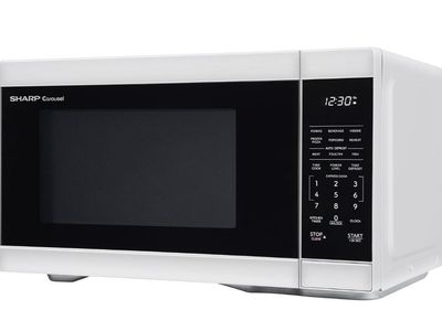 New Sharp Carousel 1.1 Cu. Ft. 1000W Countertop Microwave Oven - White