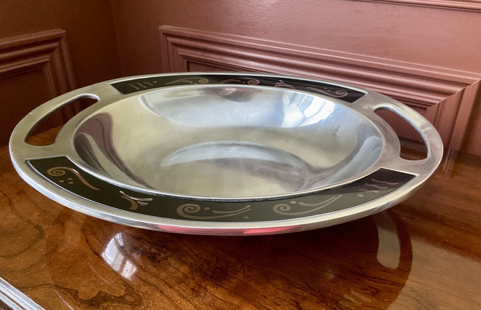 LENOX Large Silver Oval Shallow Bowl - Spyro ( HolLowware) SZ 16 Sold For $50+ - See Photos