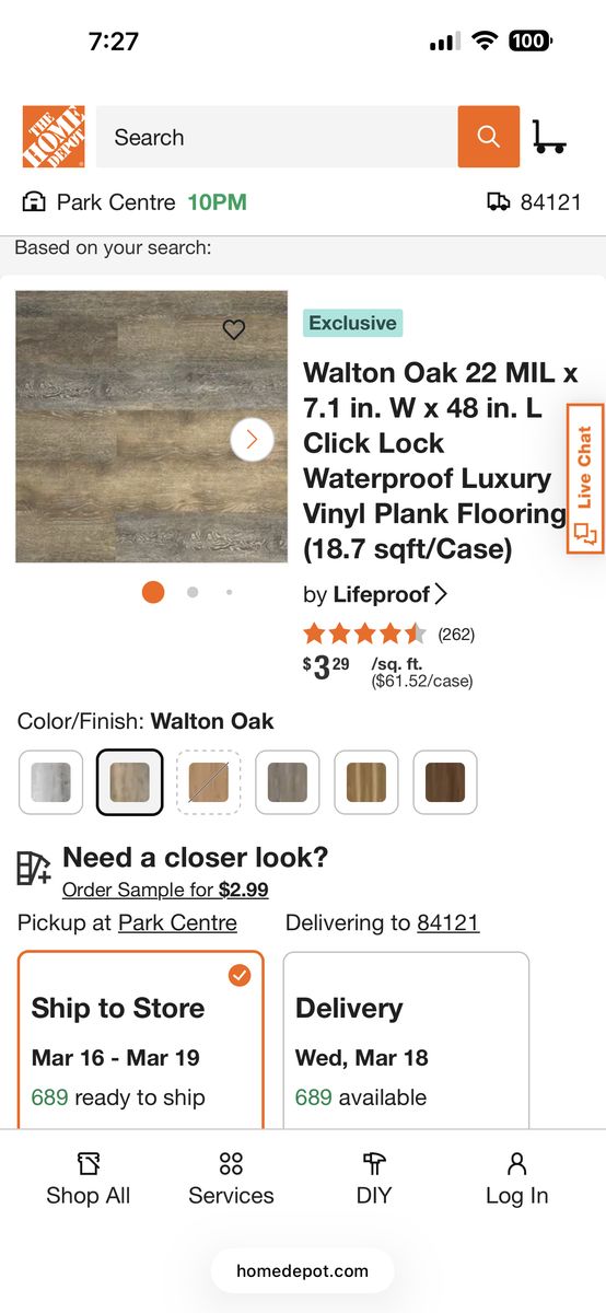 Walton Oak Lifeproof Vinyl Flooring