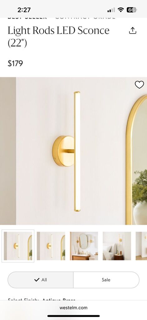 West Elm Light Fixture