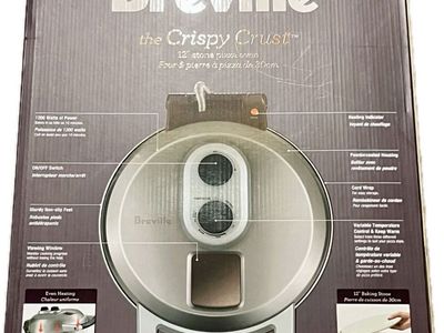 Breville Crispy Crust BPZ600XL 12" Stone Pizza Oven - 1200W, Variable Temp, New in Box