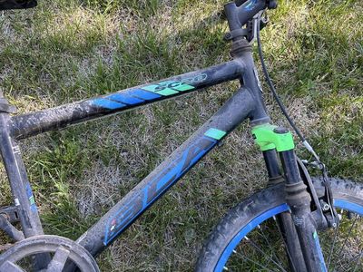 Galaxy Cycles SC20 Kids' Mountain Bike - Black/Blue, 20-inch Wheels