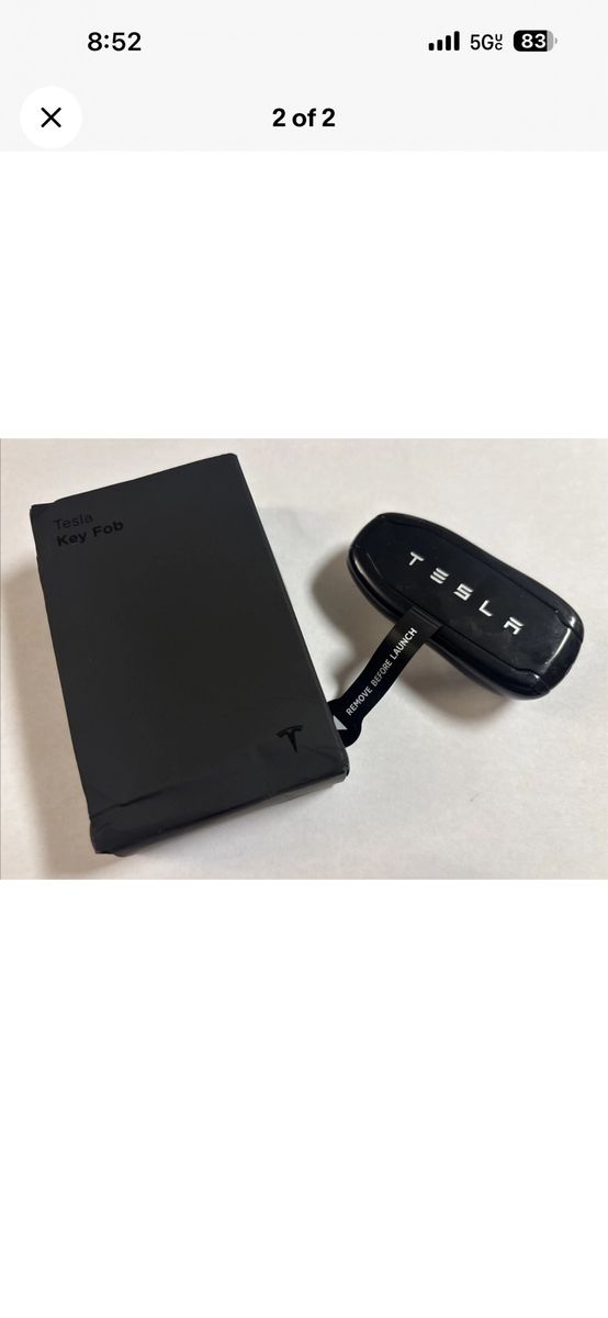 Tesla Key Fob - Black, New in Box