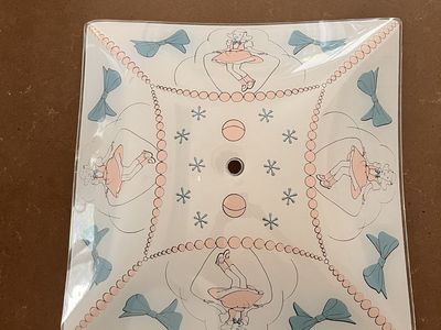 Vintage glass ceiling light