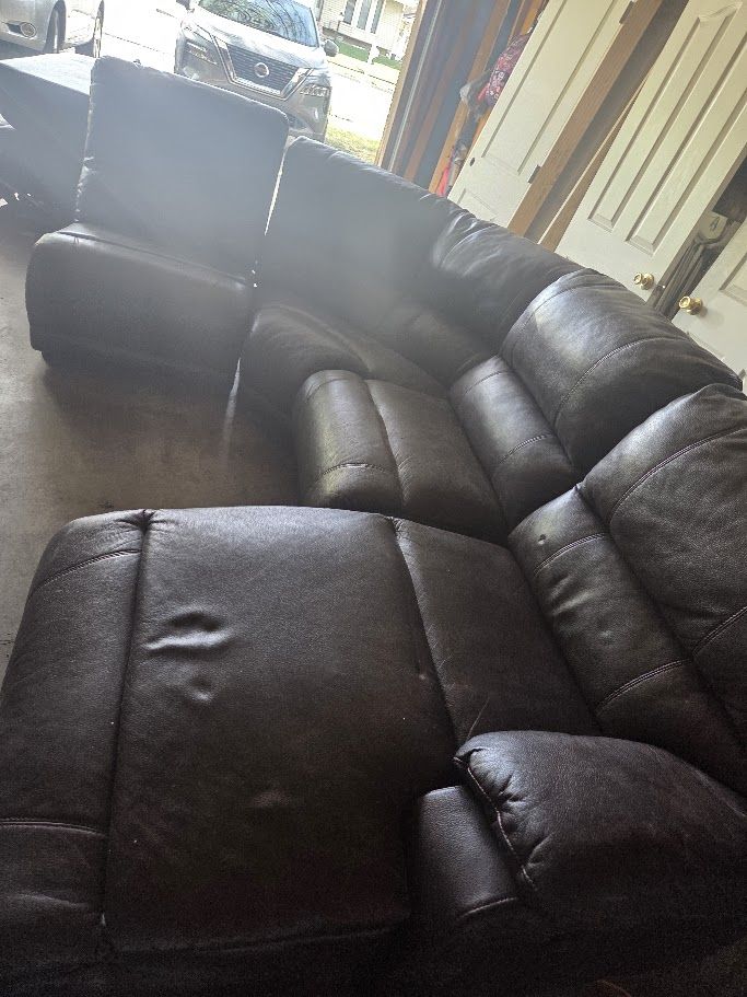 Brown Sectional Couch for