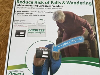 Smart brand wireless chair alarm for fall prevention. New in box