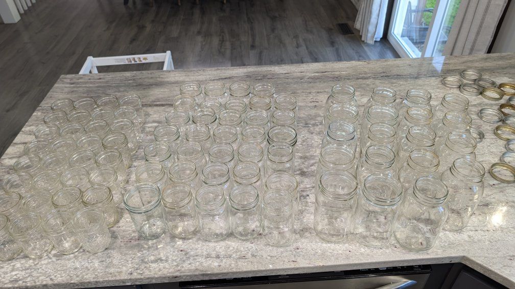 Various Size Canning Jars