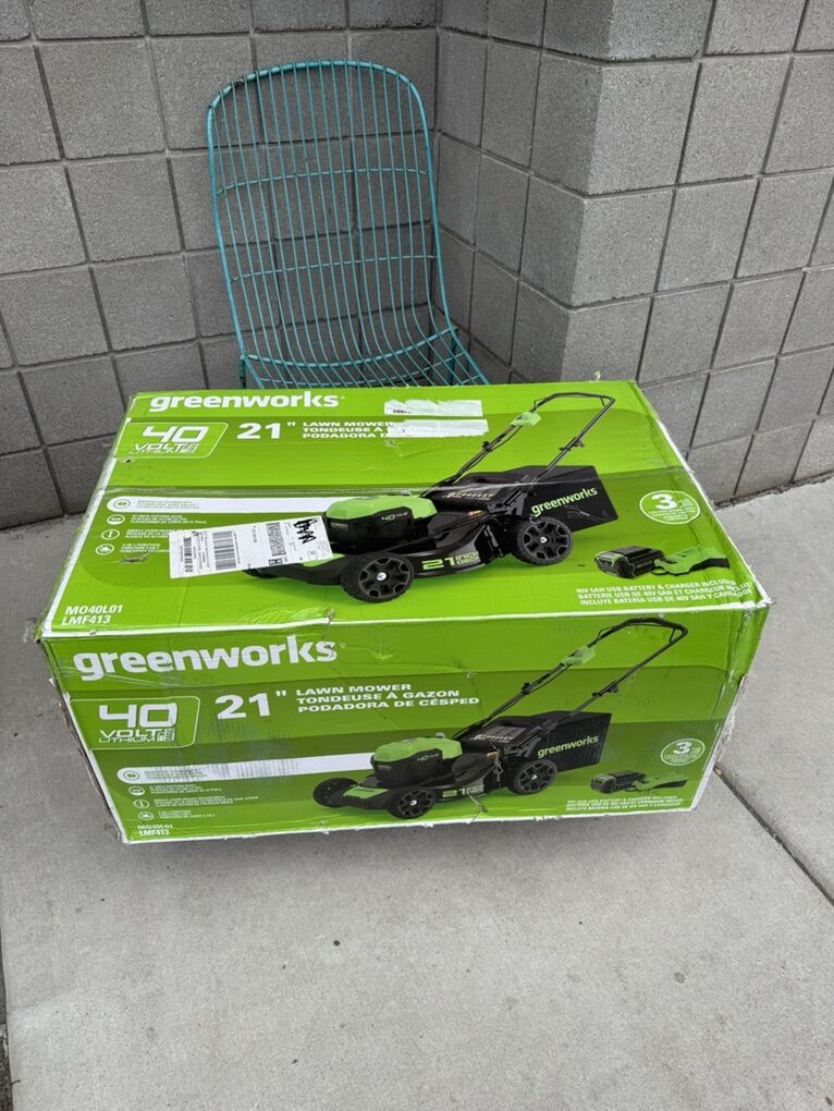 Greenworks 40V Electric Push Mower NOT Self Prop