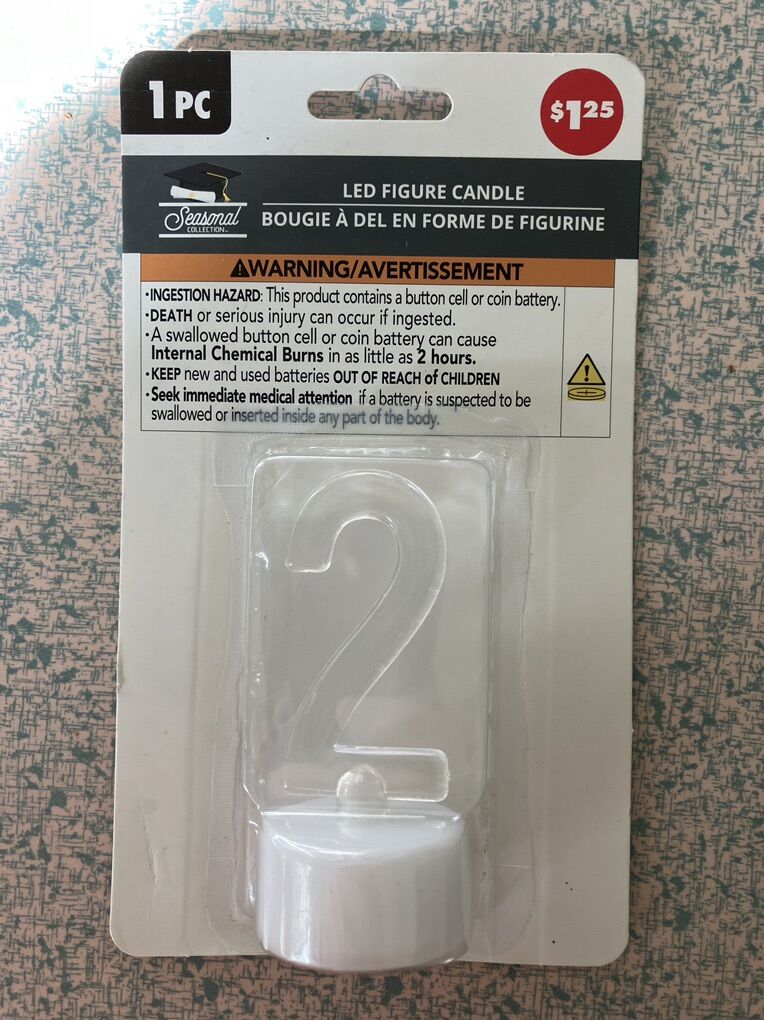 New LED Candle Cake Topper Figure