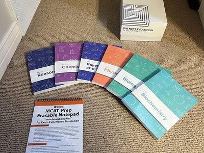 Blueprint MCAT Prep Book Set with Storage Box & Erasable Notepad