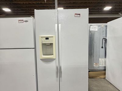 Good Whirlpool White Side-by-Side Refrigerator with Warranty