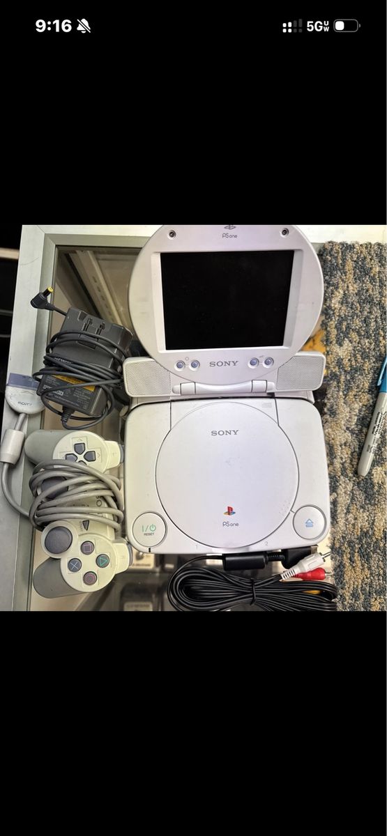 PlayStation one with lcd screen