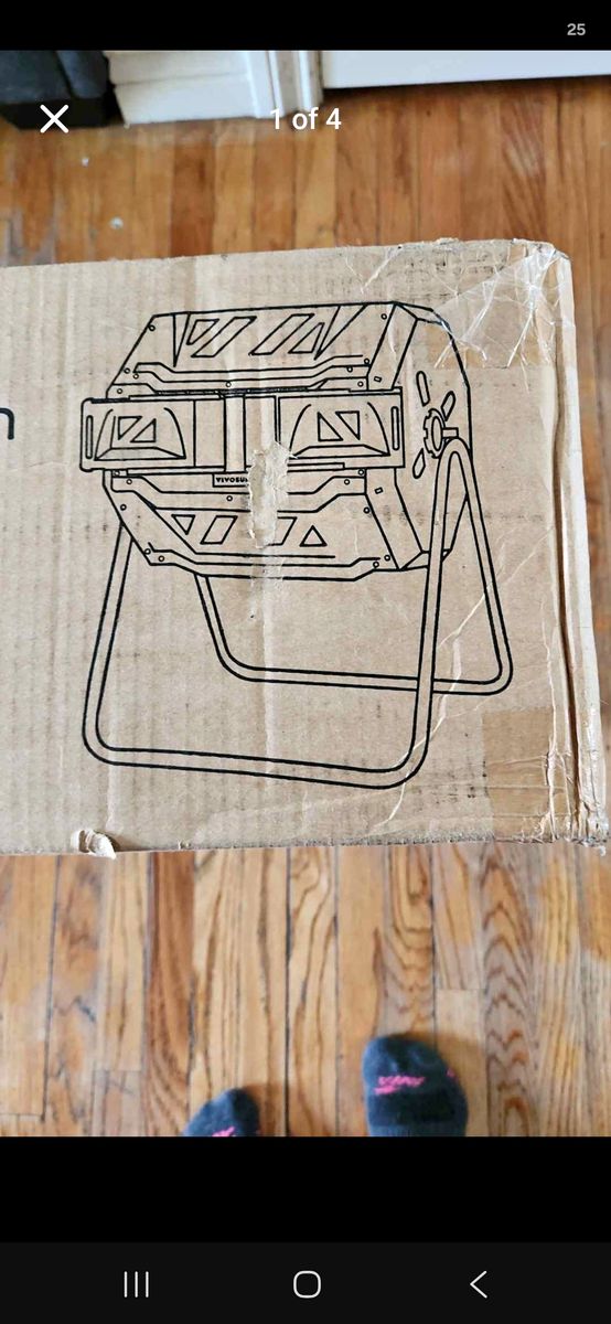 VIVOSUN 43 Gallon Tumbling Compost Bin - Dual Chamber Outdoor Rotator (New in Box)