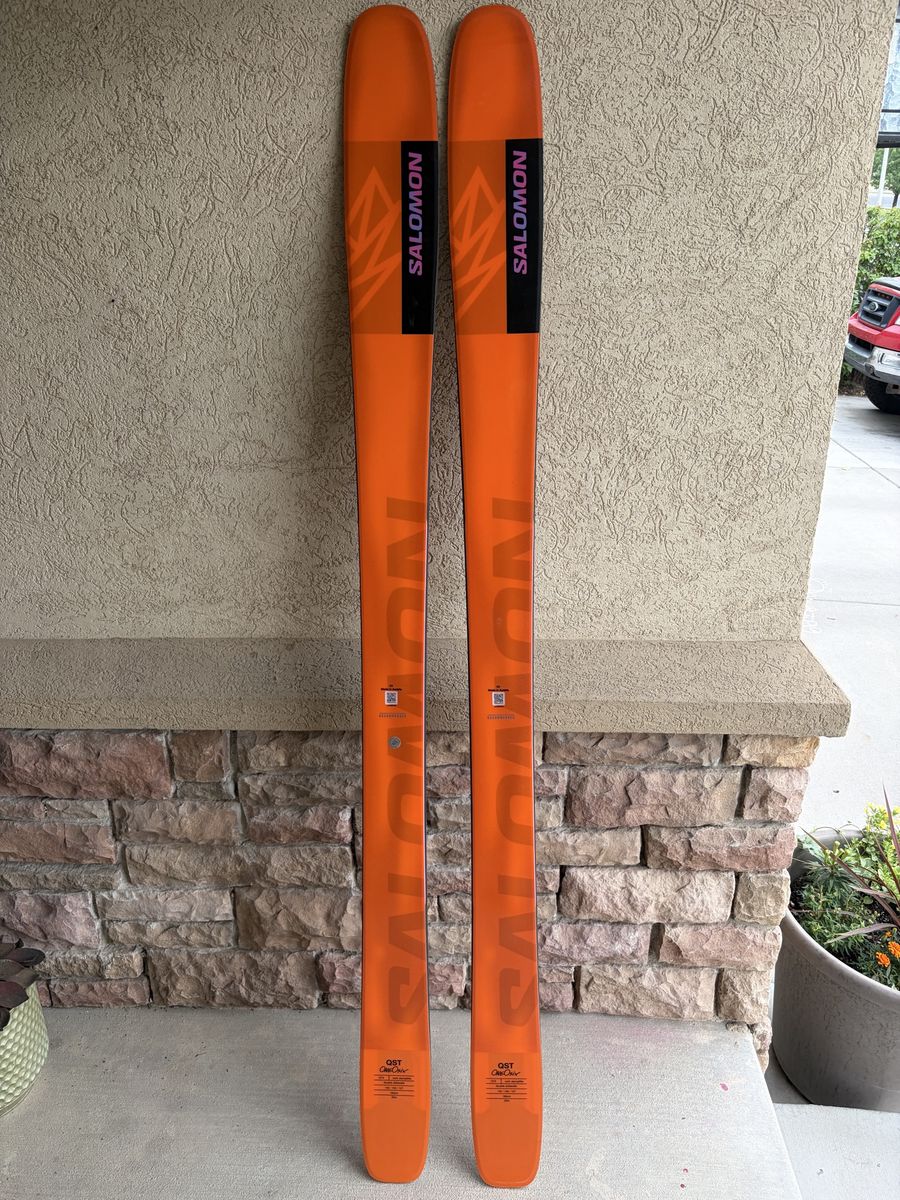 Salomon QST 106 Skis - 189cm Freeride Skis, Made in Austria, Orange