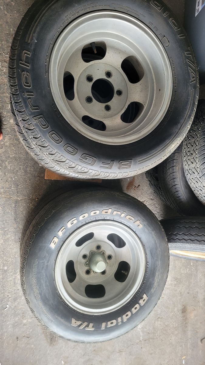 Vintage slotted mag 14" wheels