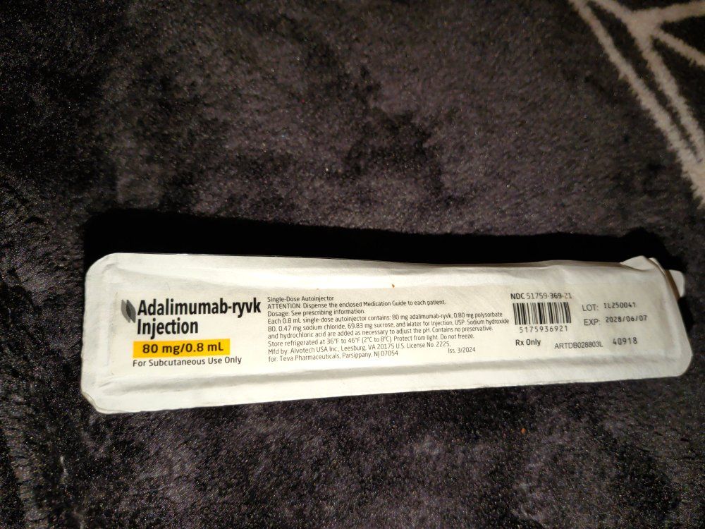 Adalimumab-ryvk Injection (80 mg/0.8 mL) Single-Dose Autoinjector - Subcutaneous Use Only
