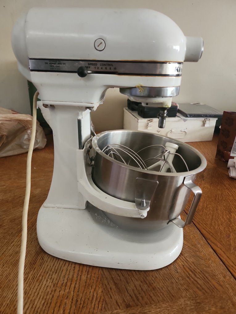 Vintage KitchenAid stand mixer.