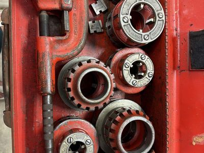 RIDGID Pipe Threader and Cutter Set