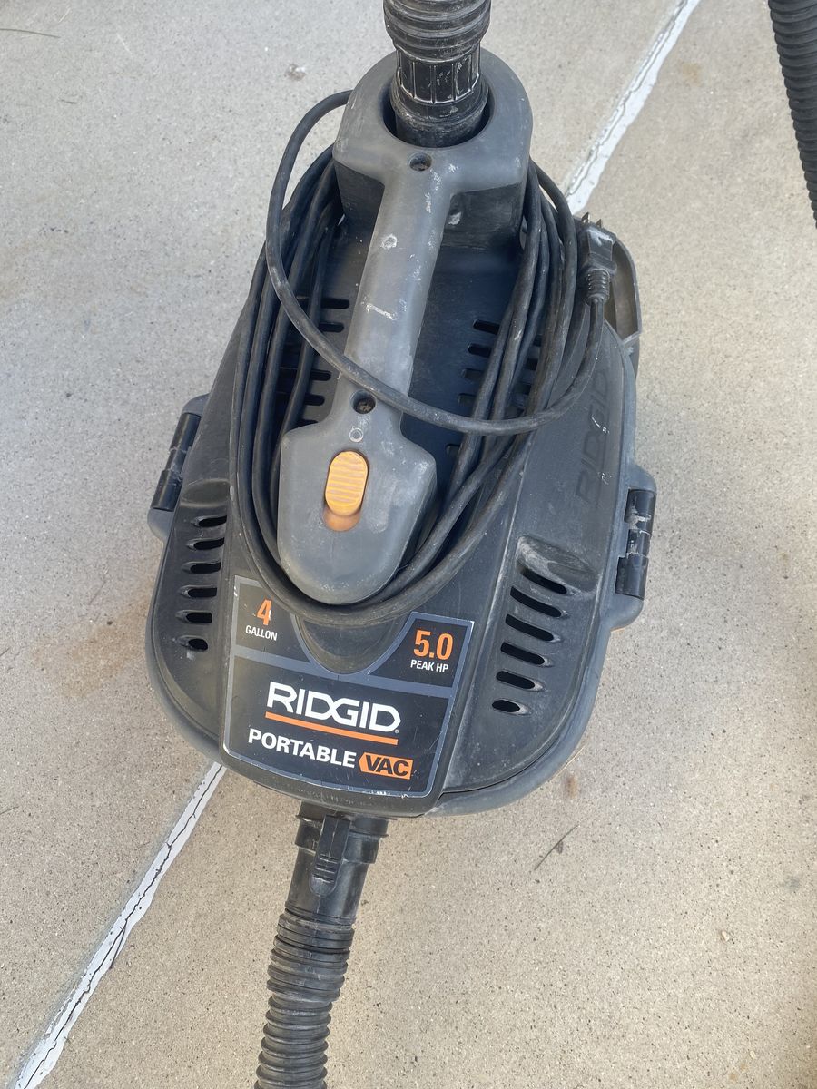 Rigid Vacuum 4 Gallon 5 Hp
