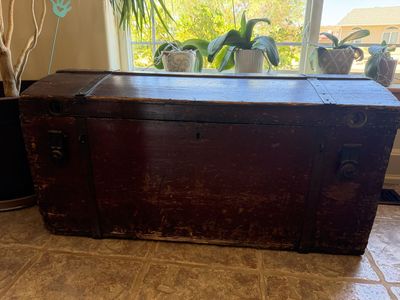 Antique Immigration Trunk