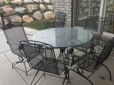 Glass Table And Chairs