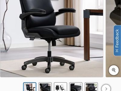 Black Ergonomic Office Chair with Lumbar Support - Gently Used, Great Condition