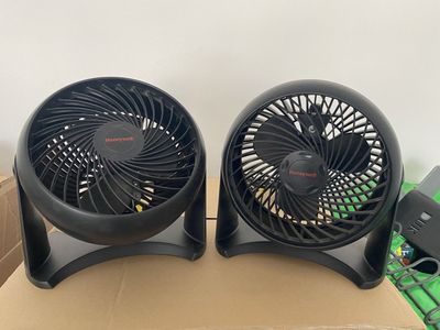 Pair of Honeywell 3 Speed Fans
