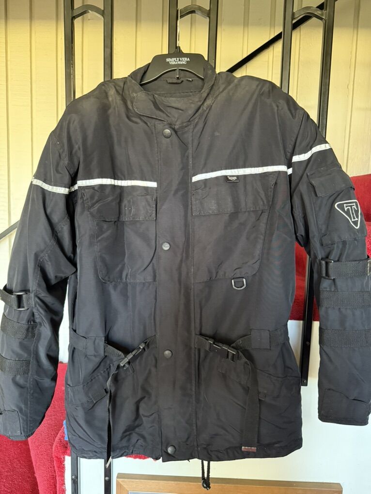 Black Triumph Motorcycpe Iacket