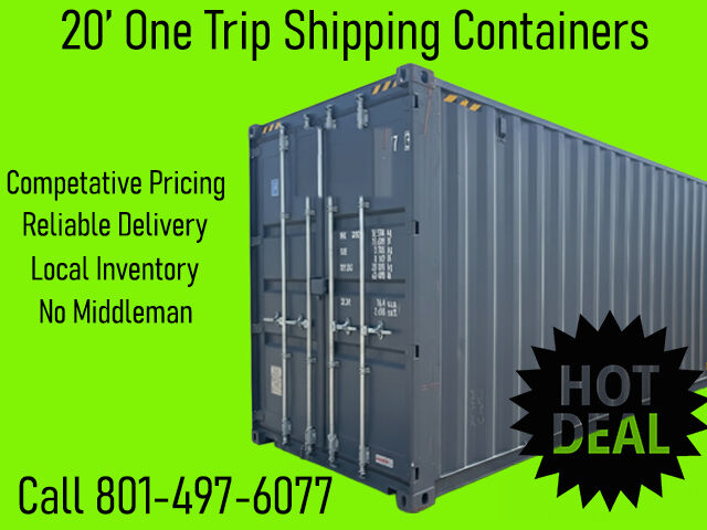 20' One Trip Shipping Container / Tractor / Farm  / Cabin  / Equipment  / Tool / ATV / Storage Storage