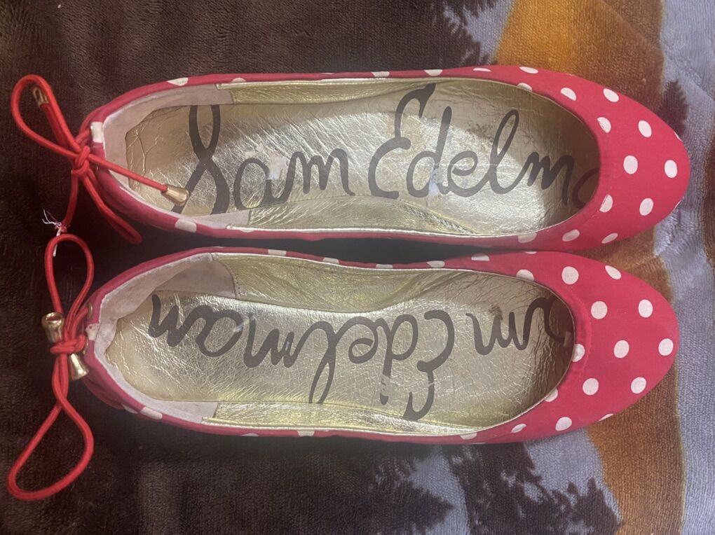 Sam Edelman Red Polka Dot Shoes