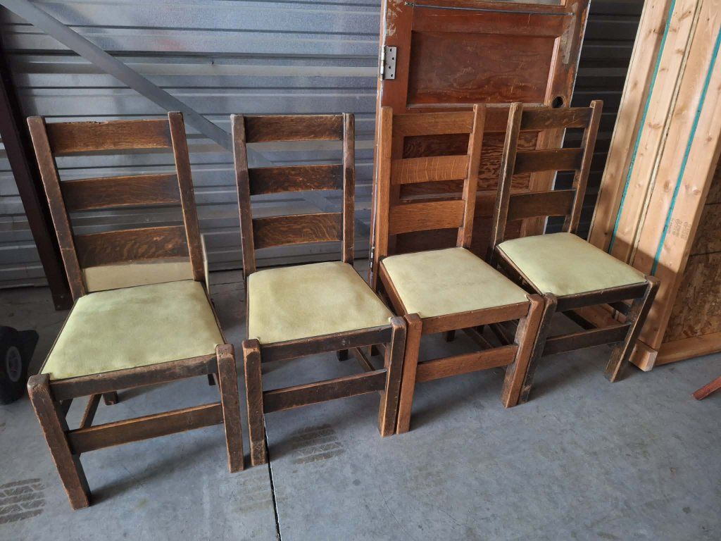Beautiful Antique Stickley ladderback chairs