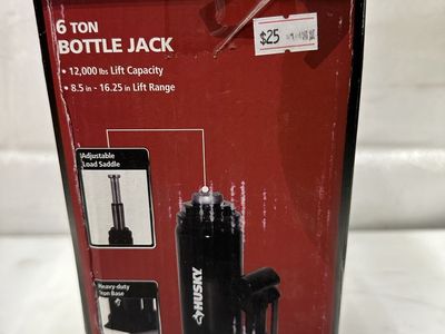 Husky 6-Ton Hydraulic Bottle Car Jack
