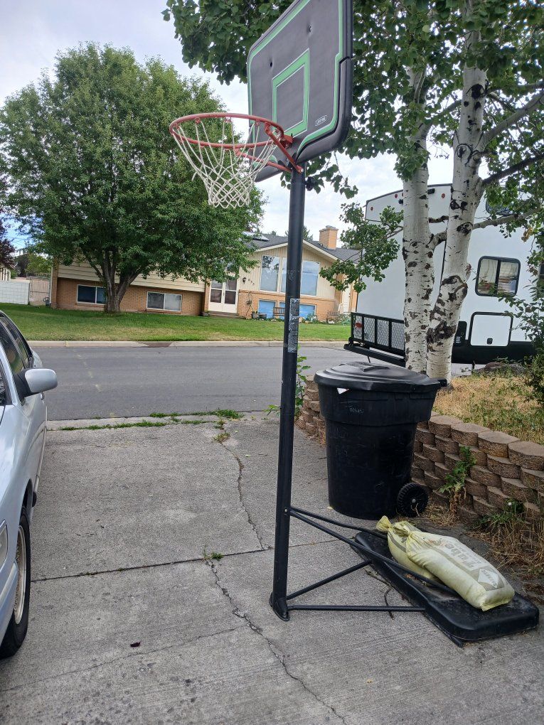 Lifetime Portable Basketball Hoop w/ Adjustable Height & Base
