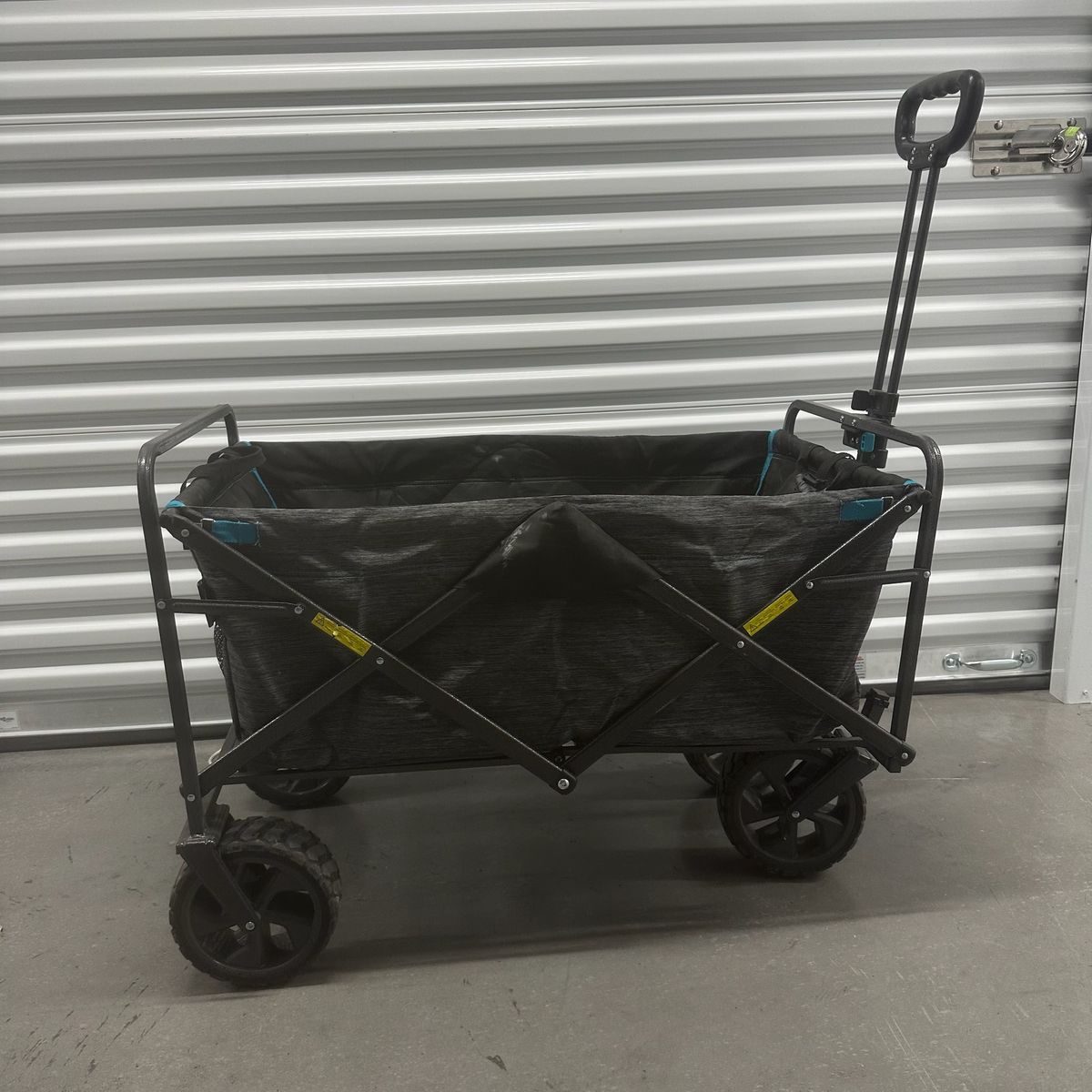 Folding Utility Wagon Cart – Heavy Duty All-Terrain Wheels