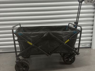 Folding Utility Wagon Cart – Heavy Duty All-Terrain Wheels