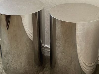 Pedestal Stands Drum Side Tables