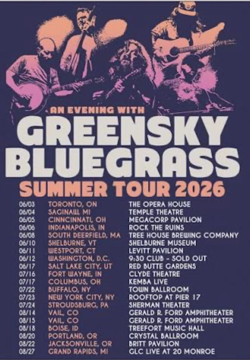 2 Tickets to Greensky Bluegrass at Red Butte 6/17
