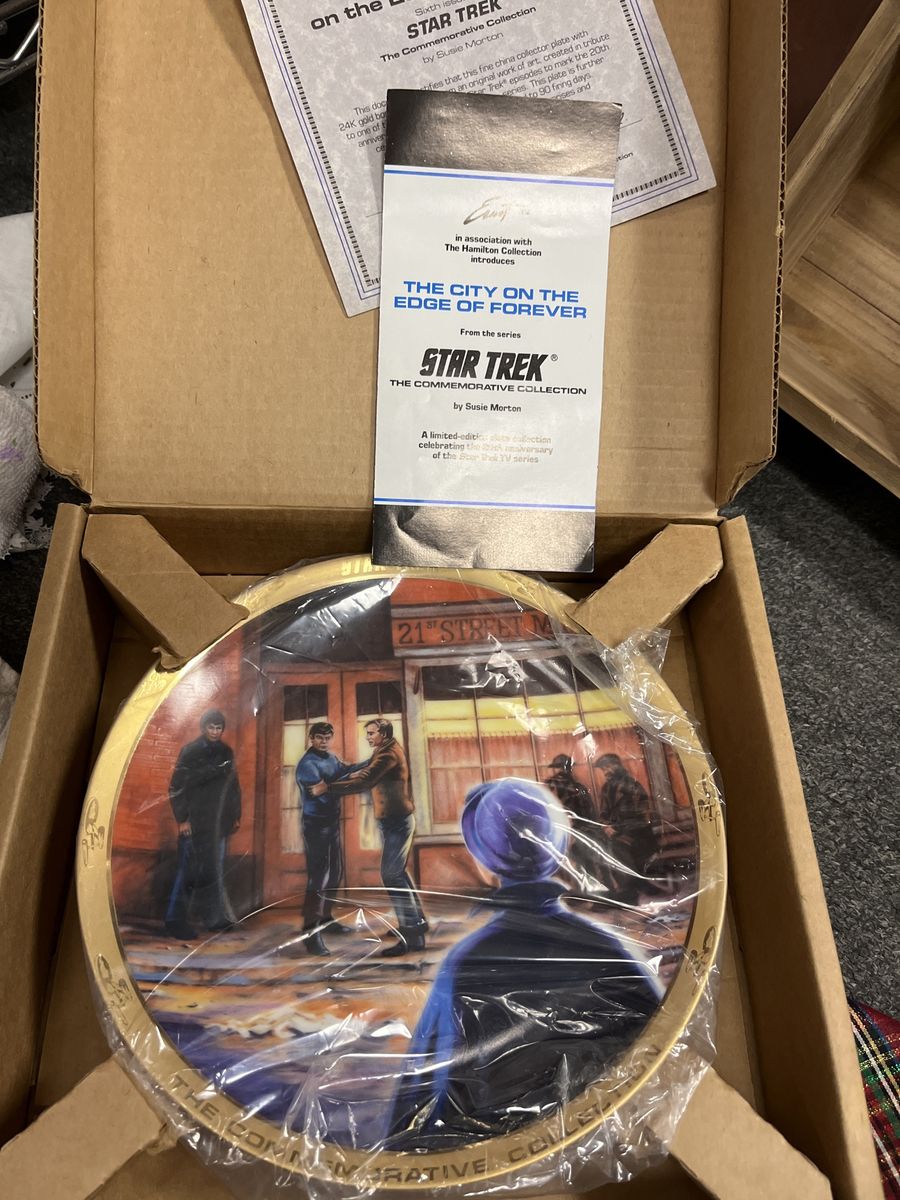 Star Trek Plate Ciry On The Edge Forever