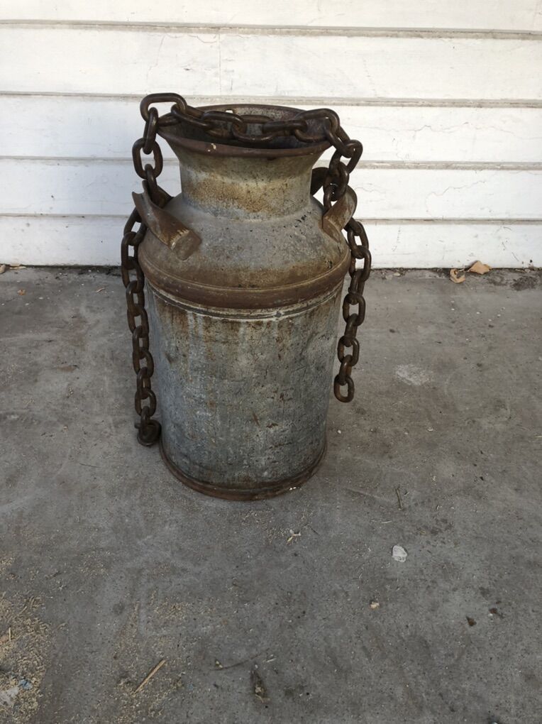 Vintage Antiqe Small Milk Can