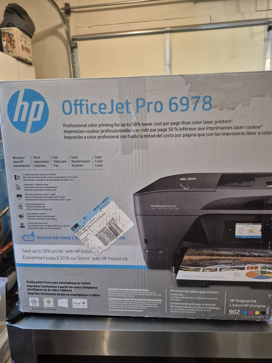 New Open Box OfficeJet Pro 6968