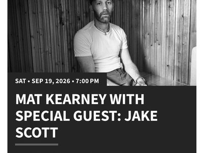 Mat Kearney with Special Guest Jake Scott Tickets - Sep 19 2026 Sandy Amphitheater