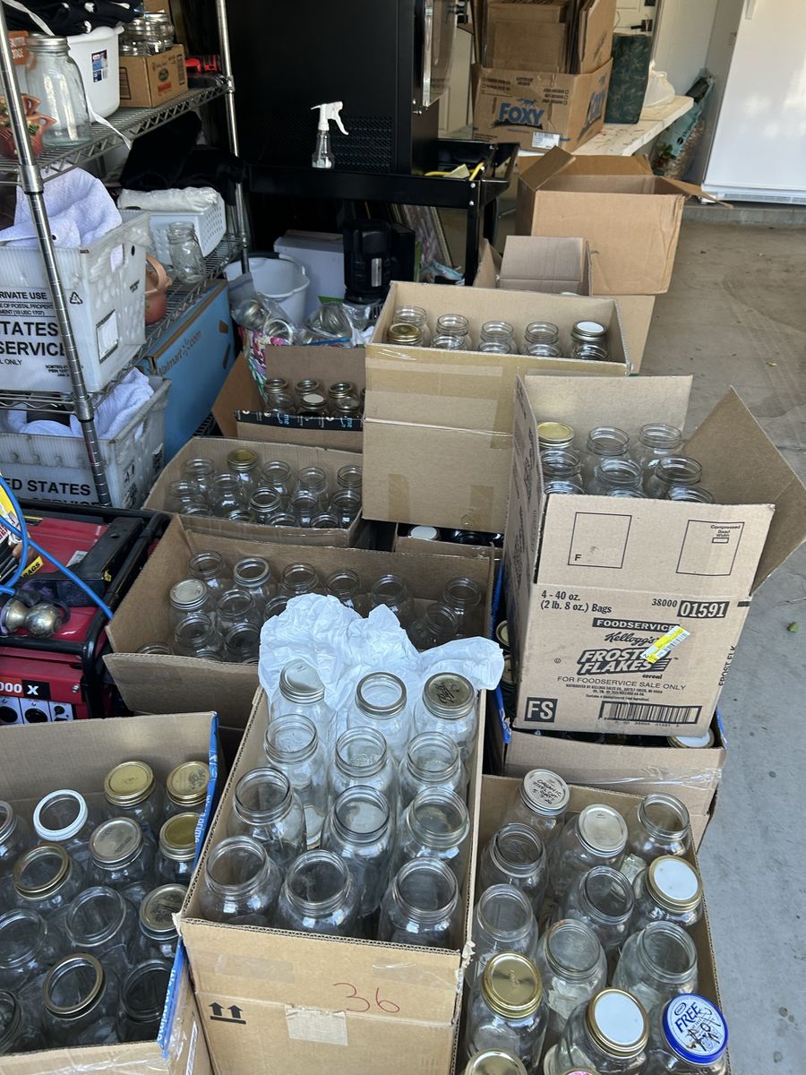 Canning jars Ball and Kerr quarts and pints regular and wide mouth $10 dozen