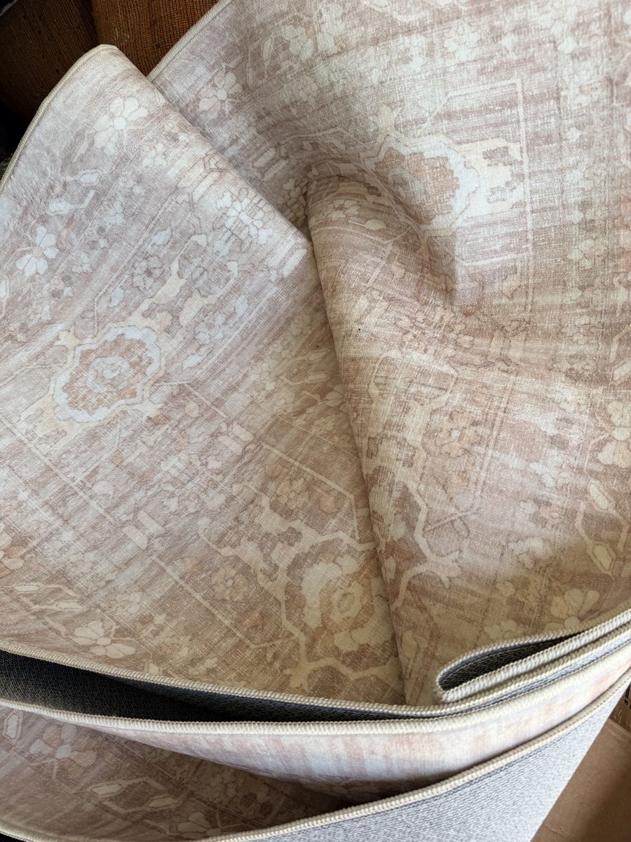 New. Gorgeous 9x12 Brown Tones Washable Area Rug