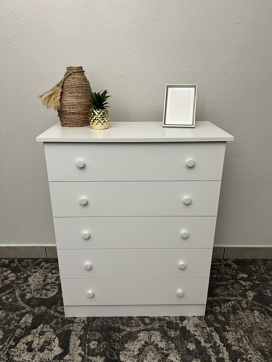 Dresser - WHITE 5-DRAWER DRESSER