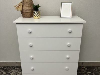 Dresser - WHITE 5-DRAWER DRESSER