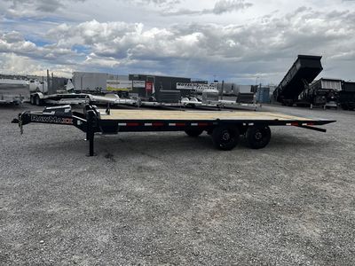 2026 RawMaxx 8.5x24 DTX Deckover Flatbed Tilt Trai