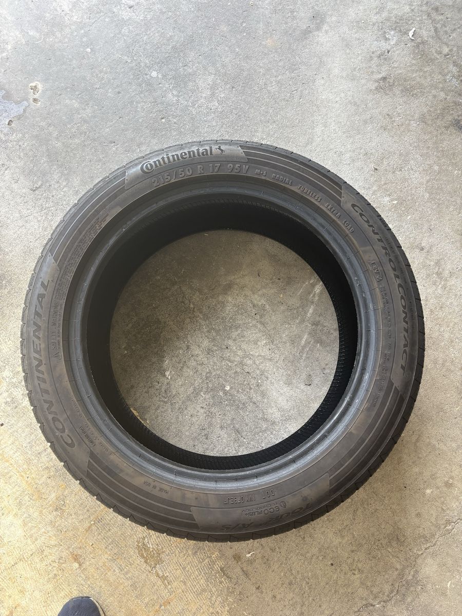 3 Continental ContiProContact Tires 215/50R17 — 7/32 Tread — 2024 DOT