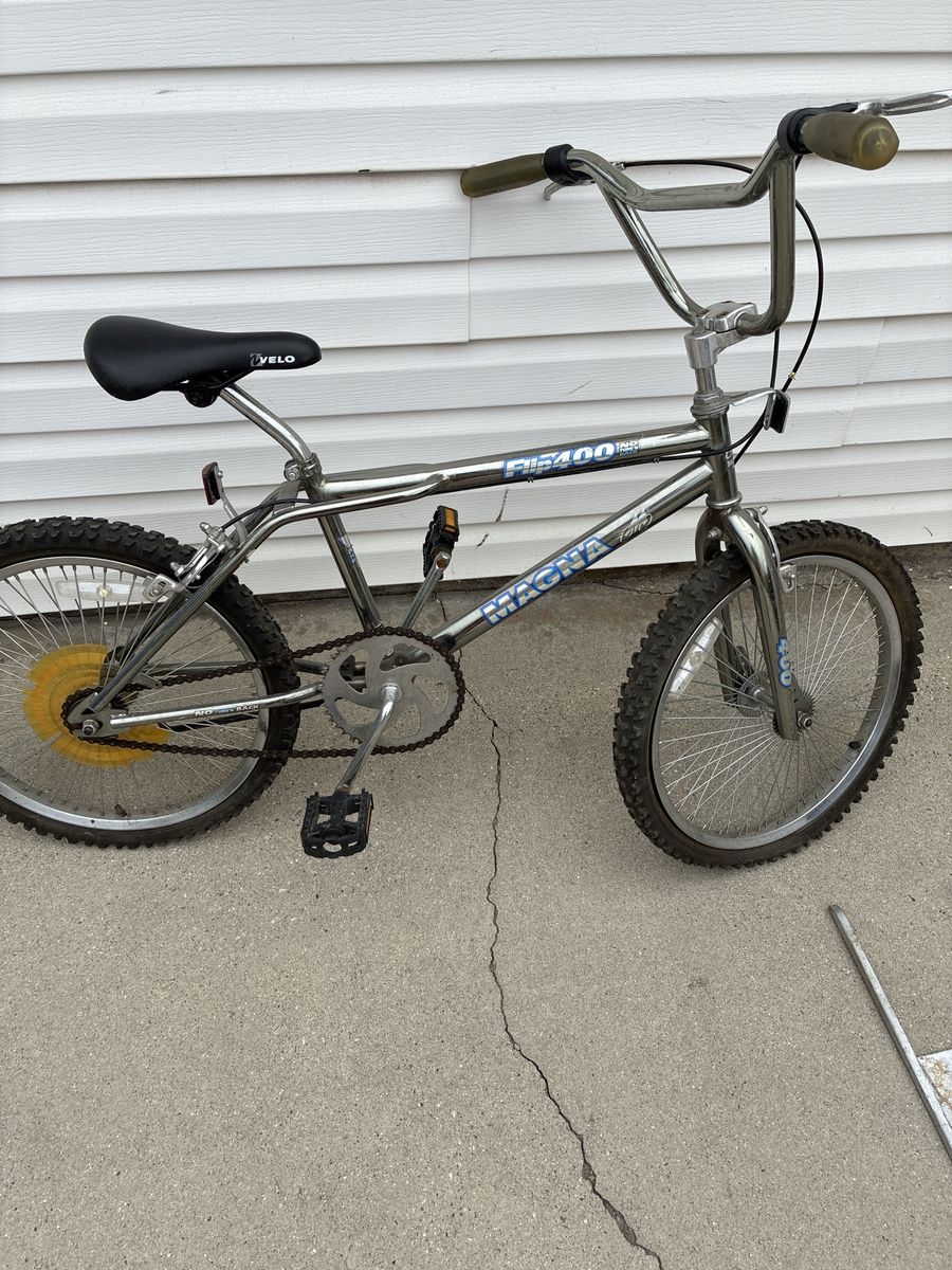 Magna FS400 BMX Bike Chrome 20 Inch Wheel Single Speed Used